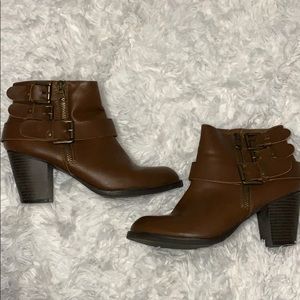 Chestnut Ankle Booties